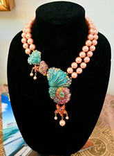 New $240 HEIDI DAUS "Down by the Sea" Reef Shell Ocean Necklace