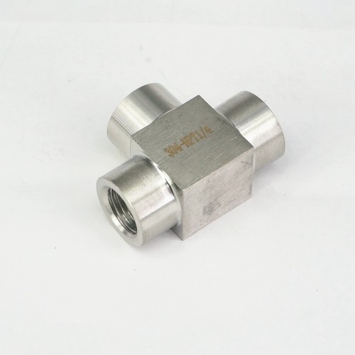 4000 PSI 1/8"" 1/4"" 1/2"" 3/4"" 1"" NPT BSP Buchse T-Shirt 304 Edelstahl Rohr Fitting - Bild 6 von 11