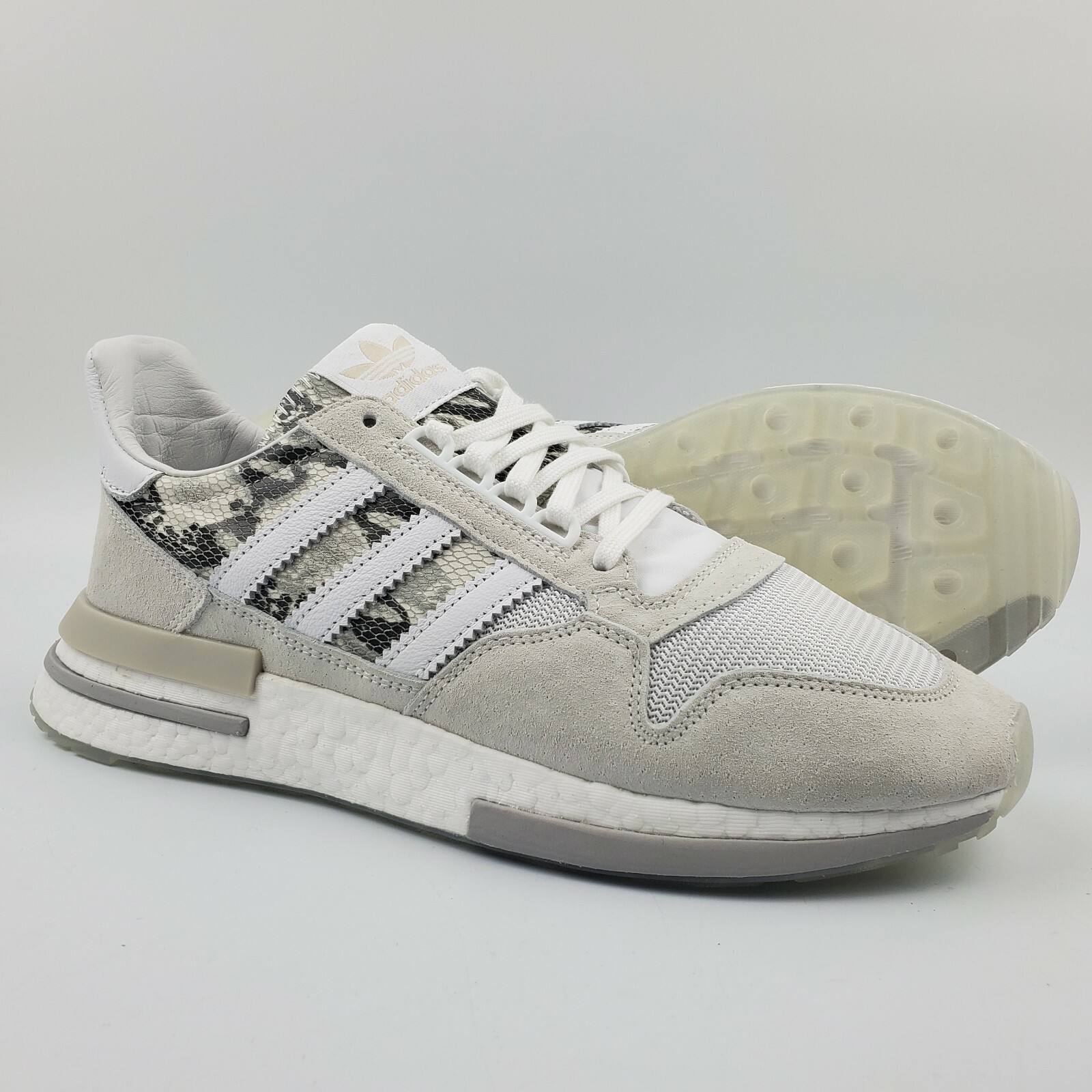 Adidas Originals ZX 500 RM &#039;Snakeskin&#039; Sneakers White Boost BD7873 Mens Size 10 eBay