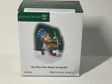 Dept 56 North Pole Series One Choo-Choo Burger Coming Up!” - #56889
