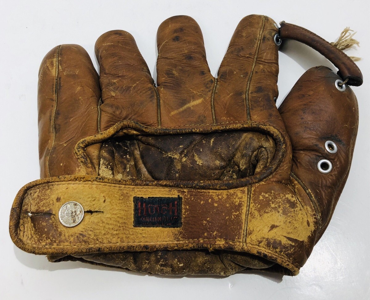 Vintage HUTCH 352 Softball Glove Oil Treated Cincinnati USA
