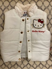 Hello Kitty Winter Vest White Girls Youth Size XS