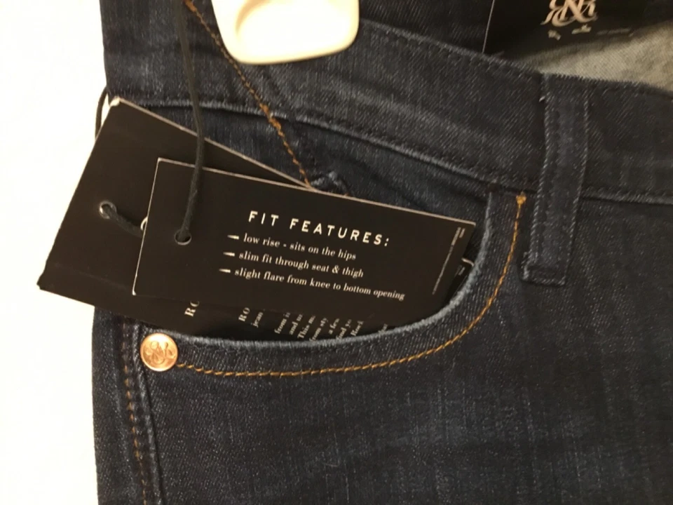 Rock n Republic Kasandra Bootcut/Flare Denim Oscuro 30”Wx32”L 9”Rise Talla 8 Nuevo con Etiquetas Foto 3 de 4