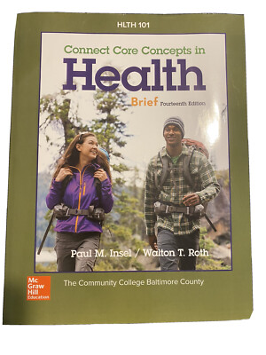 Connect Core Concepts In Health Brief - 14th Edition Includes Online Access Code