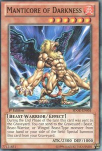Manticore of Darkness - SDOK-EN005 - Common - 1st Edition x3 - Near Mint