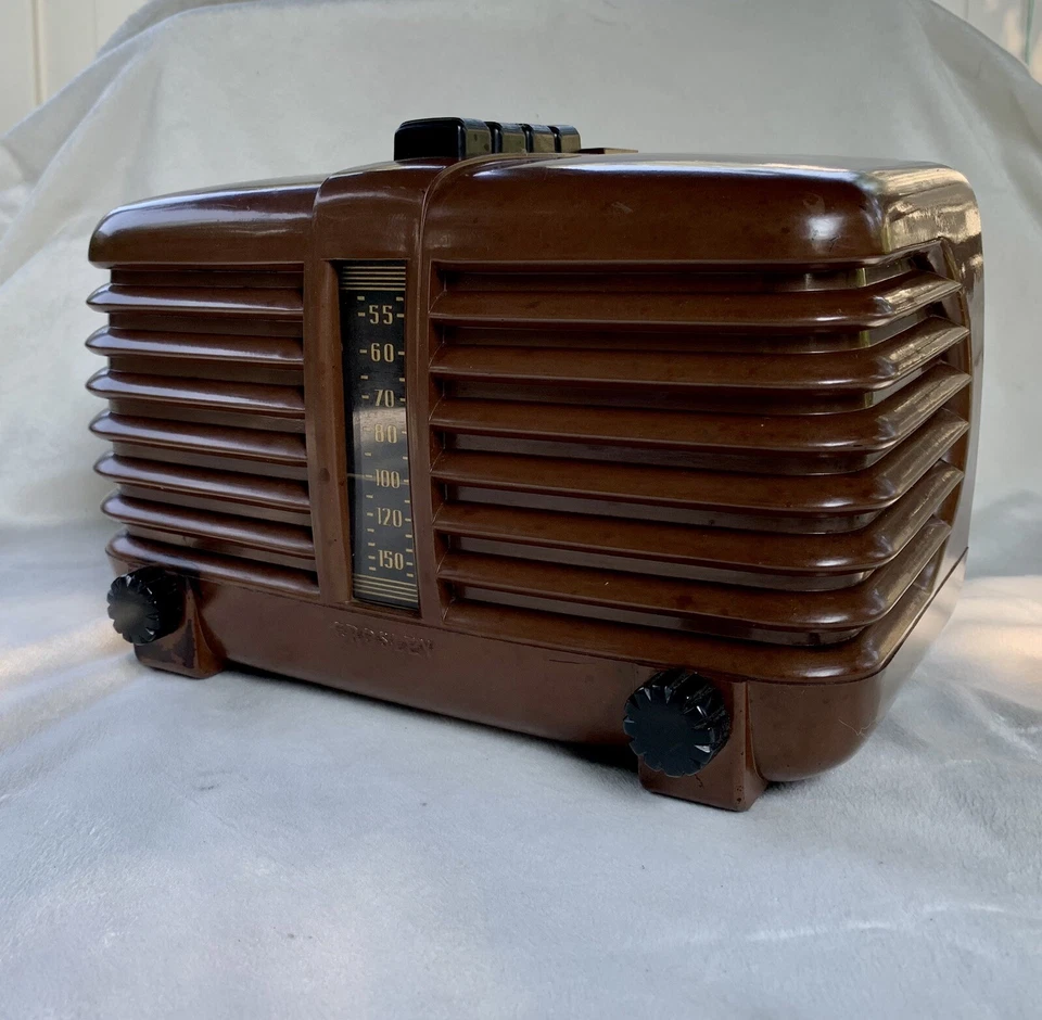 Radio Tubo Baquelita Antigua Crosley 1939 Modelo 648 A Super Sexteto “FUNCIONANDO” Foto 2 de 4