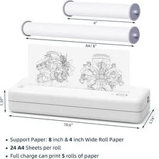 HPRT Wireless Portable Printers - Portable Printers Wireless for Travel Mobil...