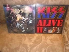Kiss Alive-Kiss Alive II 4 LP set complete with posters and all material LOOK!!