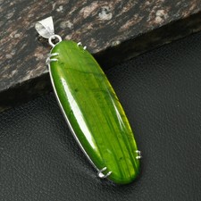 Green Labradorite Gemstone Ethnic Handmade Pendant Jewelry Gift 3.28" AP-52571