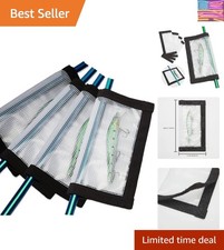 2-8 Pack Fishing Lure Wraps, Resistant Clear PVC Lure Covers for Rod Fabric H...