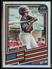2026 Panini Stars & Stripes USA Baseball #125 Russell McGee Base Prizm Silver