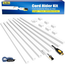 116in Cord Hider Kit, Cord Covers for Wires o...