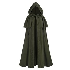 Nuoqi Renaissance Cloak with Hood Women Medieval Cloak Halloween Cosplay Knig...