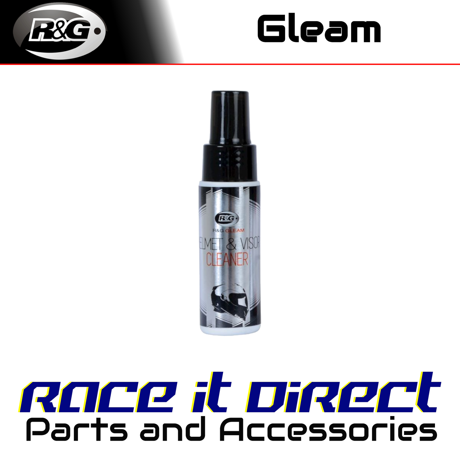 RGGLEAM6 R&G Gleam Helmet & Visor Cleaner 50ml R&G