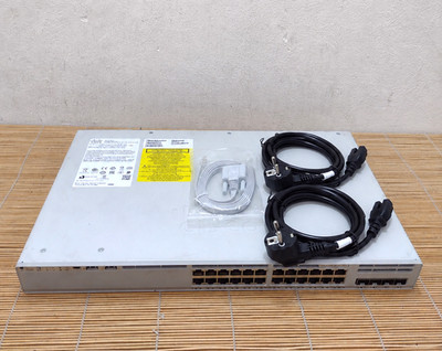 Cisco C9200L-24P-4G-E Catalyst 9200L 24-port PoE+ 4x1G uplink Dual AC PWR