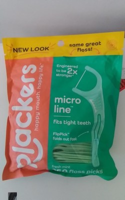 Plackers Micro Mint Floss Picks 160 Count