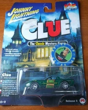 Johnny Lightning Pop Culture Clue Mr. Green Corvette + Token 1:64 Diecast 2022