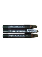 Lot of 3 Styli-Style Flat Pencil Eyeliner - 404 London (Greenish Black)