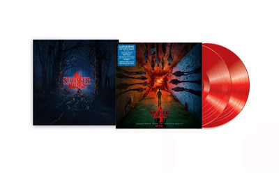 Stranger Things 4-Crystal Color Transparent Red 2 LP Rare Edition + Poster 