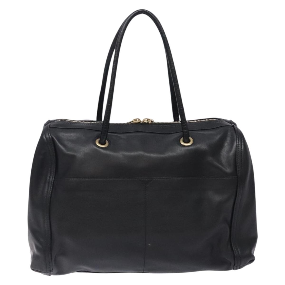 SAINT LAURENT Borsa a mano in pelle nero oro originale ep9406