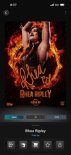 WWE Topps Slam Digital Fired UP Rhea Ripley Rare