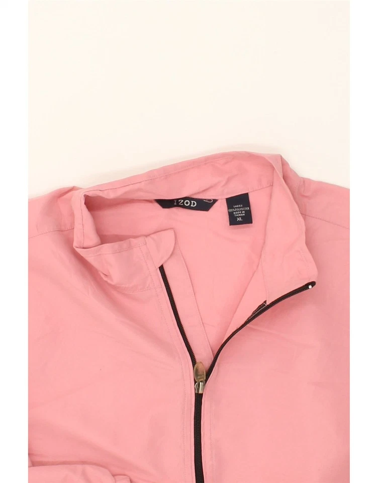 IZOD Mujer Pullover Chaqueta de Lluvia Reino Unido 18 XL Rosa Poliéster BT07 Foto 3 de 3