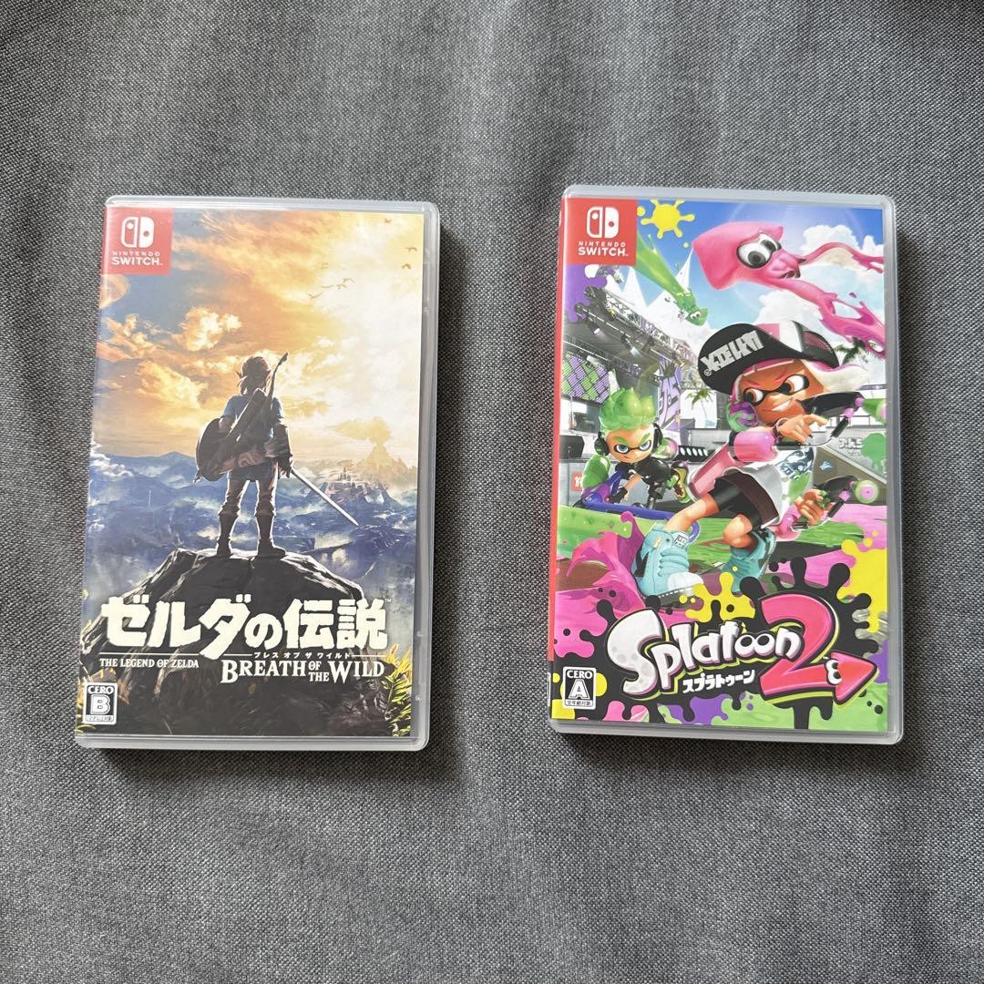 Switch ソフトセット（スプラトゥーン2、ゼルダの伝説） 任天堂 Nintendo Switch本体 スプラトゥーン2セット : セレクト