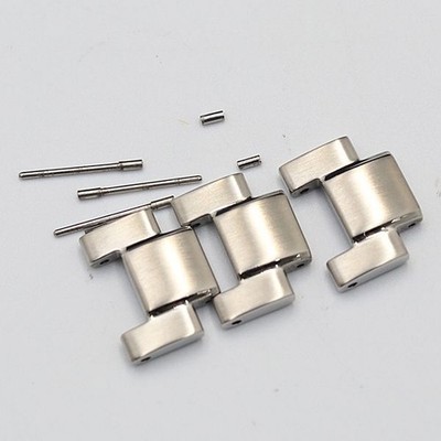 Original Seiko V147-0CS0 Armband 3 Glieder Silber 18mm Herren