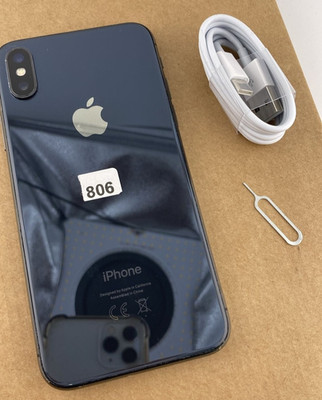 807 Apple iPhone XS 64GB Grau ENTSPERRT Smartphone GUTE Garantie %100 Akku UK.