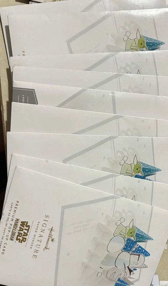 NEW Hallmark Paper Wonder Pop Up Star Wars Mandalorian Baby Lot Of 4 - Image 2 of 4