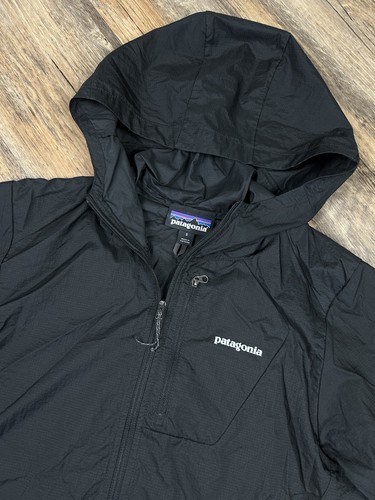 Patagonia Houdini Jacke Herren S Kapuze Packable Windbreaker schwarz leicht - Bild 2 von 12