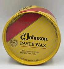 SC Johnson Paste Wax 16 oz Original Formula Discontinued 95% Full Vintage