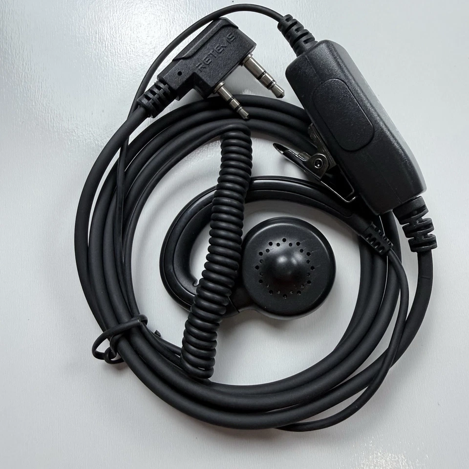 NEW Retevis Earpiece Headset K-Plug PTT Mic Kenwood Baofeng 2-Way Radio EEK021 - Image 2 of 4