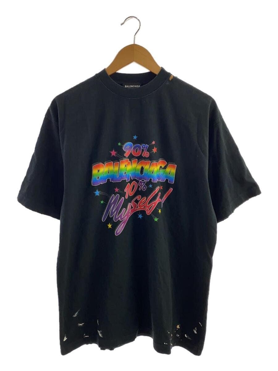 BALENCIAGA◇Tシャツ/XXS/コットン/GRY/JT91 641675 Tシャツ/XXS