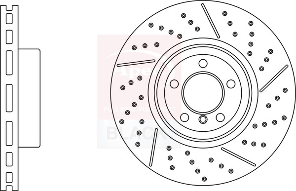 Brake Disc Single Vented Front 370mm DSK3106B Apec 34106797603 Quality New