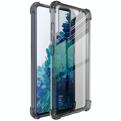 Imak TPU Hülle Schwarz Transparent mit Airbag für Samsung Galaxy S20 FE / Lite