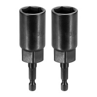 "2X 17Mm Nussantrieb Bohrerspitze 1/4\" 3.15\" Schwarz FüR Sechskantschaft"