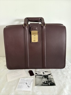 Rare Vintage New Coach USA Briefcase Gladstone # 5420 Brown 1990s Never Used