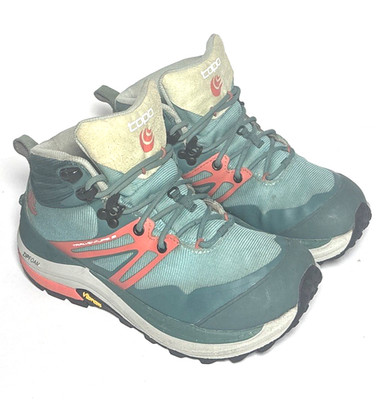 Topo Trailventure 2 Boots Women's Teal/Coral Size 7.5 Vibram Sole No Insoles