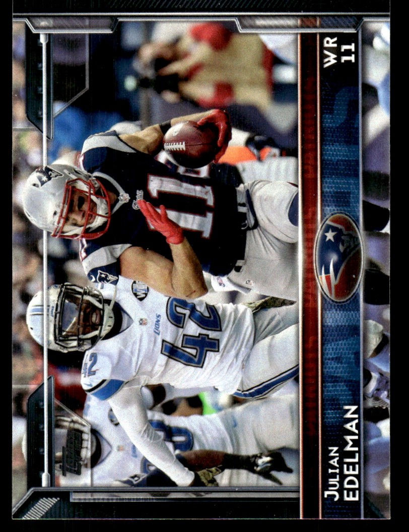 Julian Edelman 2015 Topps #170 Patriots NFL READ FREE SHIPPING AutographDen
