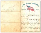 1861 American Civil War Solider Letter From Camp Goodman (28th Penna. Regiment)