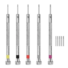 KALIM Mini Screwdriver Set, 10Pcs Screwdriver Kit for Watches, Glasses and Acces