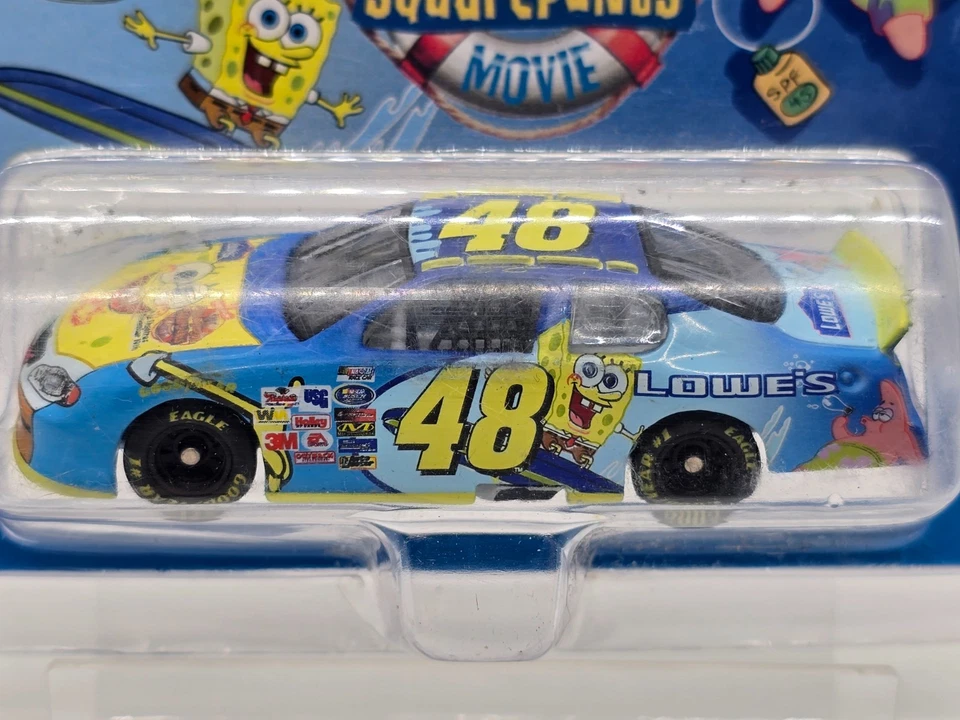 2004 Team Caliber Jimmie Johnson The Spongebob Squarepants Movie Issue #70 1/64 - Image 2 of 4