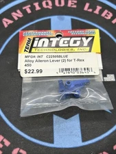 Integy C22505 C22505Blue. Alloy Aileron Lever For Align T-Rex 450