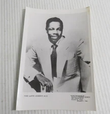 Vtg The Late Johnny Ace Promo B&w Mini Press Photo R&b Soul Doo Wop