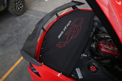 C8 Car Wash Rear Trunk Cover, Quick-release & Waterproof, For 20-24 C8 Stingray