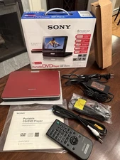 Sony Portable DVD Player DVP-FX810 Cherry Red with 8” Swivel Screen Read Details