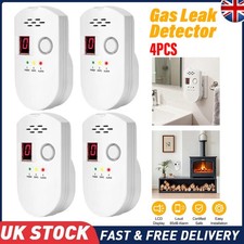 Gas Leak Detector V2 Update Accurate Natural Gas Alarm &Digital Display White 4X