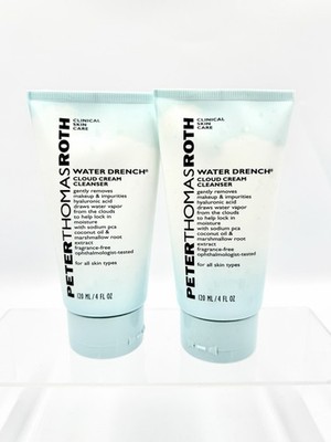 (2) PETER THOMAS ROTH Water Drench Cloud Cream Cleanser 4 Oz / 120ml New Sealed
