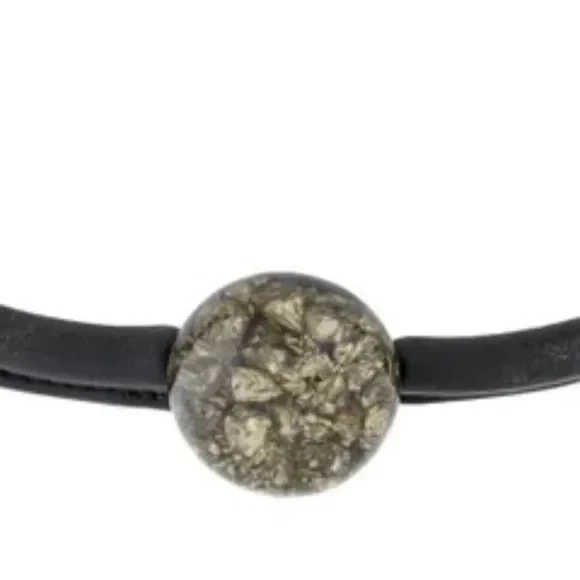 Colar de couro, pirita e chifre Marni - Imagem 3 de 3